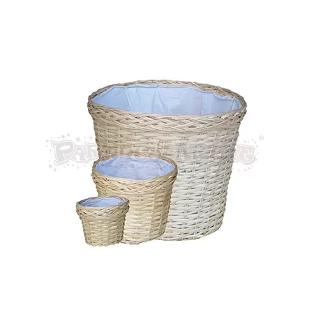 CESTO INTRECCIATO Ø 22 NATURALE h.20