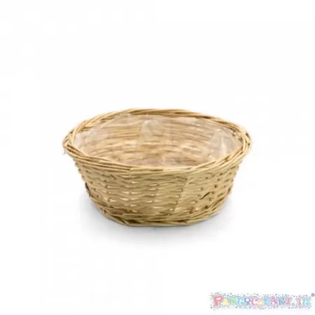 CESTO INTRECCIATO Ø 40 NATURALE  h.15