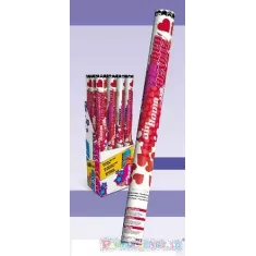 AIRBOOM CONFETTI 60 CUORI ROSSI