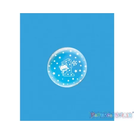 DECO B-LOON 10" 1° COMPLEANNO  pz.5