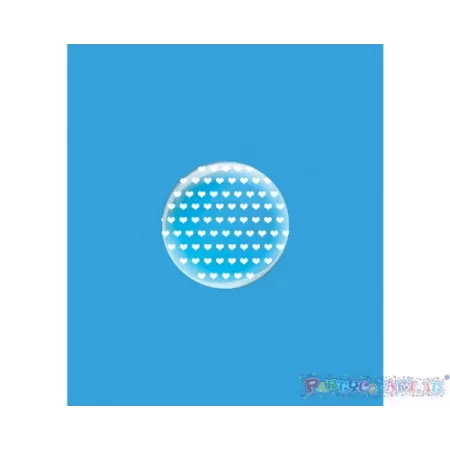 DECO B-LOON 10" CUORI BIANCHI pz.5