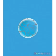 DECO B-LOON 10" FILIGRANA ARGENTO pz.5