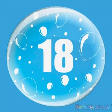 DECO B-LOON 24" 18 ANNI