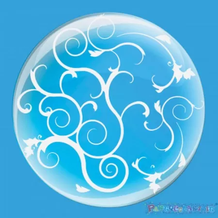 DECO B-LOON 24" FILIGREE BIANCO