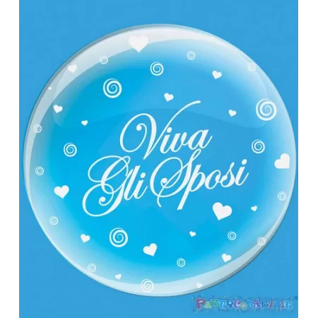 DECO B-LOON 36" VIVA SPOSI ST BIANCA