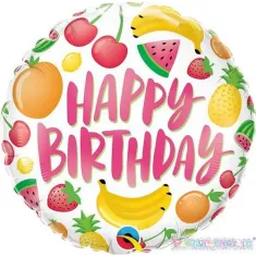 18" HAPPY BDAY FRUTTA