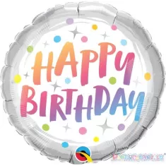 18" HAPPY BIRTHDAY RAINBOW