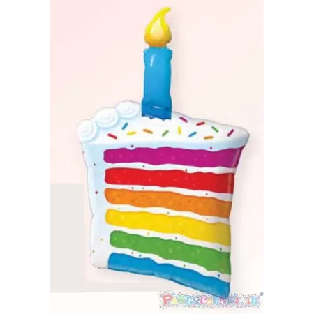 SS FETTE DI TORTA CON CANDELINA