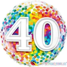 18" 40 ANNI CORIANDOLI