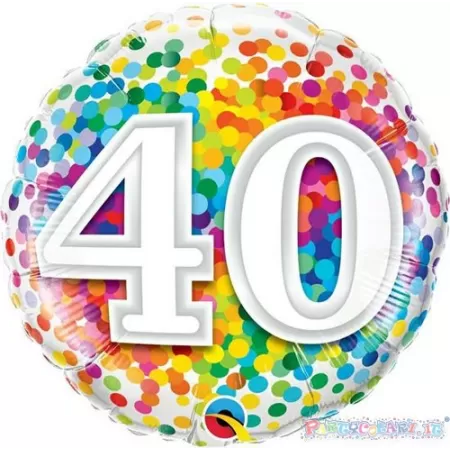 18" 40 ANNI CORIANDOLI