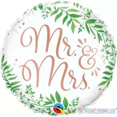 18" MR E MRS SPOSI FOGLIE