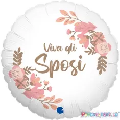 18" VIVA GLI SPOSI  FIORI