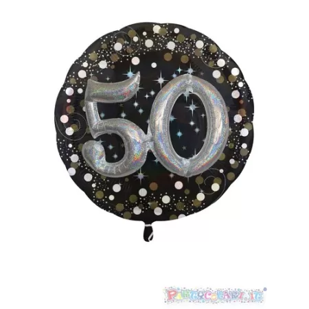 MULTI BALLOON 50 ANNI  NERO