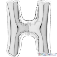 MYLAR 17  SILVER LETTERA  H  pz.5