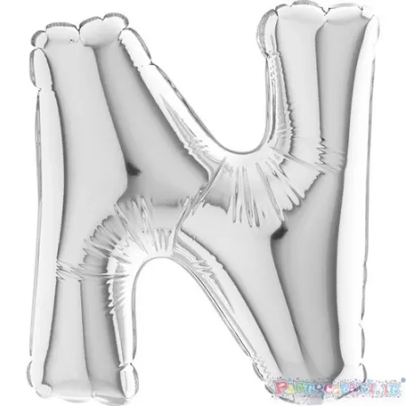 MYLAR 17  SILVER LETTERA  N  pz.5