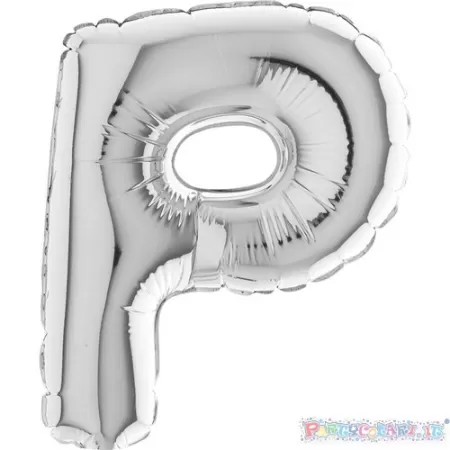 MYLAR 17  SILVER LETTERA  P  pz.5