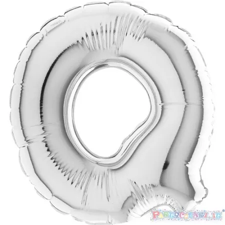 MYLAR 17  SILVER LETTERA  Q  pz.5