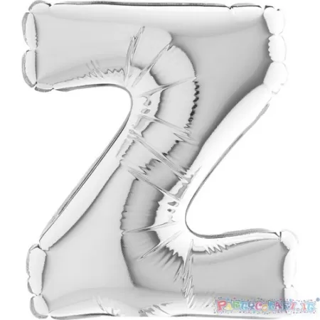 MYLAR 17  SILVER LETTERA  Z  pz.5