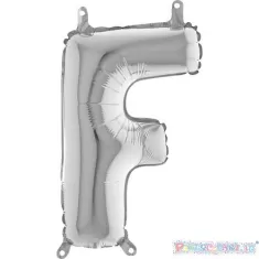 MYLAR 35  SILVER LETTERA  F  pz.3