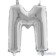 MYLAR 35  SILVER LETTERA  M  pz.3