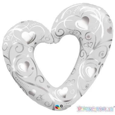SS CUORE FORATO BIANCO FILIGREE