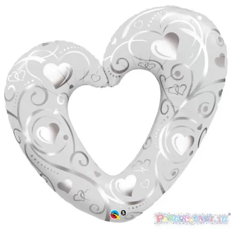 SS CUORE FORATO BIANCO FILIGREE
