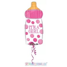 JR SHAPE BIBERON  POIS FUCSIA