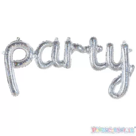 SCRITTA PARTY CORSIVO OLOGRAFICO