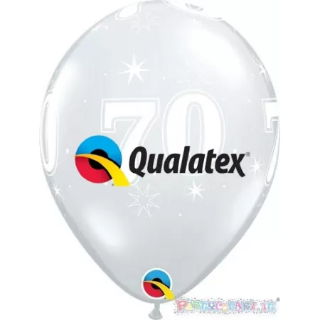 11" 70 ANNI TRASPARENTE pz.25