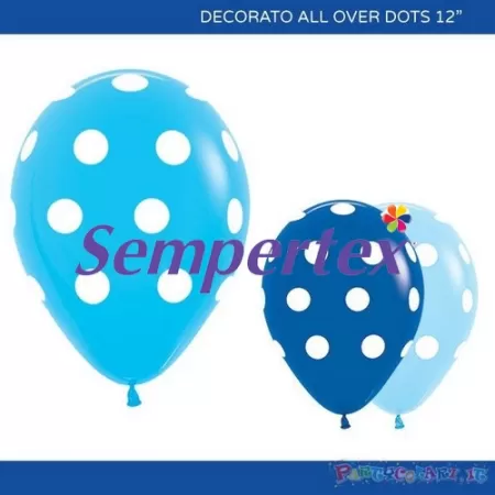 12" POIS BLU/CELESTE pz.100