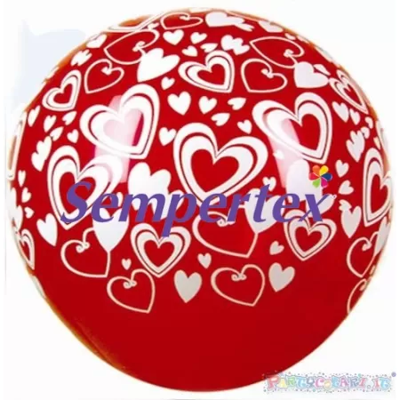 36" CUORE ROSSO LATTICE