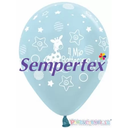 5" BATTESIMO AZZURRO GIRAFFE pz.100