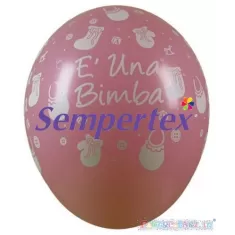 5" E' UNA BIMBA ROSA PERLATO pz.100