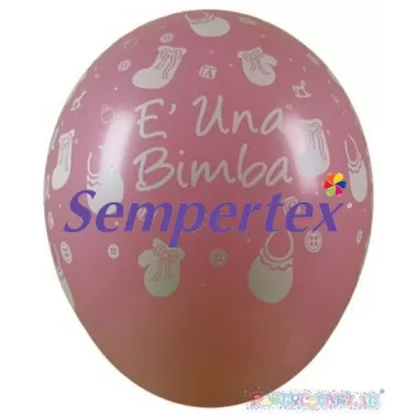 5" E' UNA BIMBA ROSA PERLATO pz.100