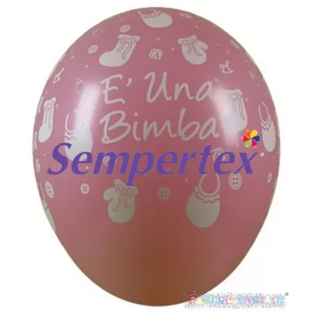 5" E' UNA BIMBA ROSA PERLATO pz.100