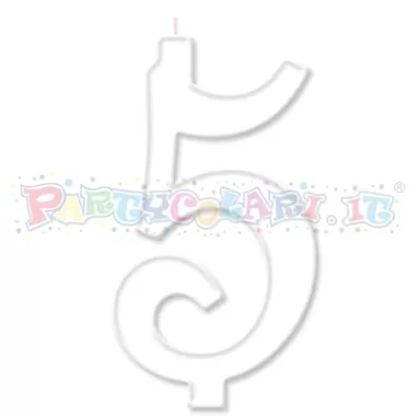 CANDELA cm.10 BIANCO 5