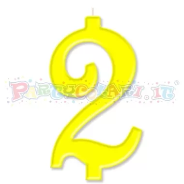 CANDELA cm.10 GIALLO 2