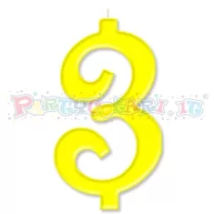 CANDELA cm.10 GIALLO 3