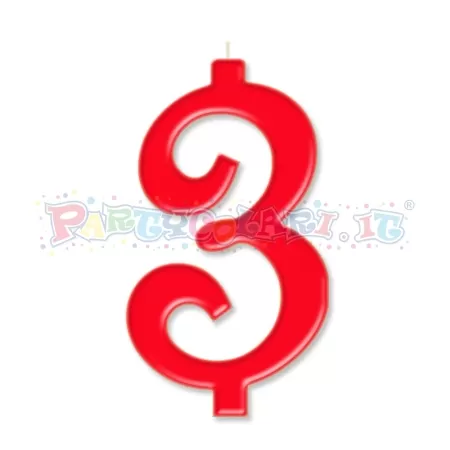 CANDELA cm.10 ROSSO 3