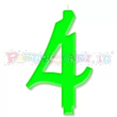 CANDELA cm.10 VERDE FLUO 4