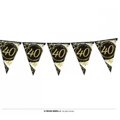 BANDIERINA 40 ANNI  300 cm.