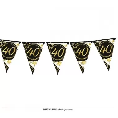 BANDIERINA 40 ANNI  300 cm.