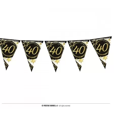 BANDIERINA 40 ANNI  300 cm.