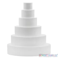BASE TORTA TONDA POLISTIROLO 25x5