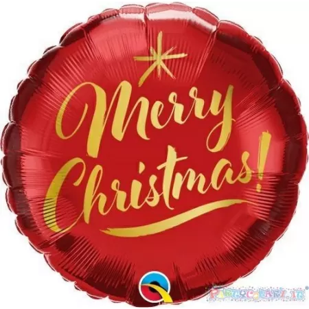 18" MERRY CHRISTMAS ORO ROSSO