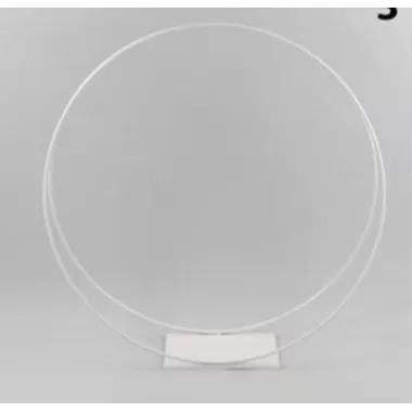 CERCHIO DOPPIO FERRO Ø60BIANCO