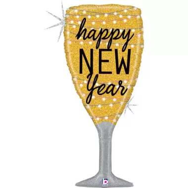SS 37" NEW YEAR CHAMPAGNE GLASS