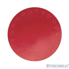 SOTTOPIATTI METAL ROSSO d. CM 33 PZ 8