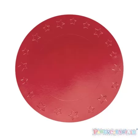 SOTTOPIATTI METAL ROSSO d. CM 33 PZ 8