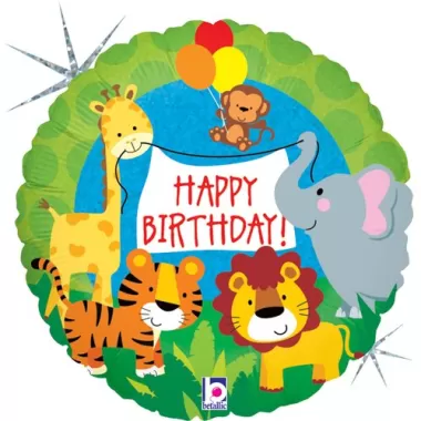 18" Jungle Animals Birthday